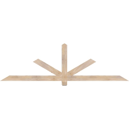 Ekena Millwork Kennewick Smooth Timber Gable Bracket, Douglas Fir, 84"W x 24"H x 1 1/2"D x 3 1/2"F, 7/12 Pitch GBW084X24X0204KEN00SDF
